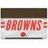 NFL Cleveland Browns White Striped Dell Latitude Skin