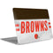 NFL Cleveland Browns White Striped Apple MacBook Air Skin