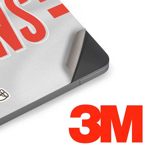 NFL Cleveland Browns White Striped Apple MacBook Air Skin