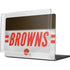 NFL Cleveland Browns White Striped MacBook Pro 14in (2021-24) Case plus Skin