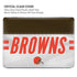 NFL Cleveland Browns White Striped MacBook Pro 14in (2021-24) Case plus Skin