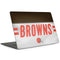 NFL Cleveland Browns White Striped MacBook Skins