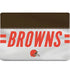 NFL Cleveland Browns White Striped MacBook Skins