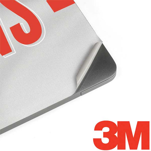 NFL Cleveland Browns White Striped MacBook Skins