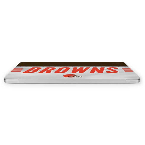 NFL Cleveland Browns White Striped Apple MacBook Pro 16-inch Skin