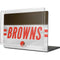 NFL Cleveland Browns White Striped MacBook Cases
