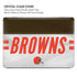 NFL Cleveland Browns White Striped MacBook Cases