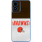 NFL Cleveland Browns White Striped Moto G Play 4G (2024) Skin