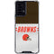 NFL Cleveland Browns White Striped Moto G Power 5G (2024) Clear Case