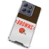 NFL Cleveland Browns White Striped Moto G Stylus 5G (2025) Clear Case