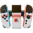 NFL Cleveland Browns White Striped Nintendo Switch 2 (2025) Joy-Con Controller Skin
