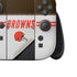 NFL Cleveland Browns White Striped Nintendo Switch 2 (2025) Joy-Con Controller Skin