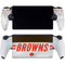 NFL Cleveland Browns White Striped PlayStation Portal Remote Player Skin