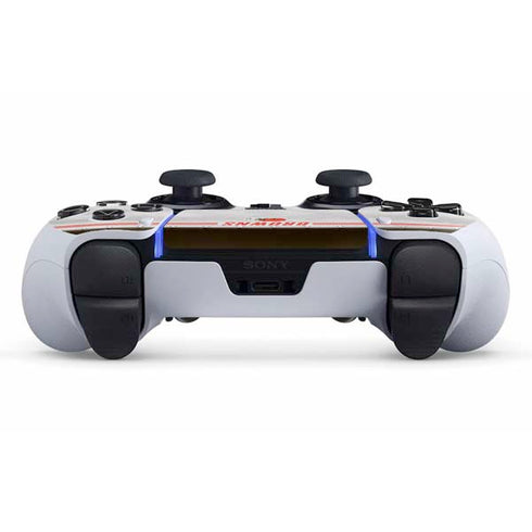 NFL Cleveland Browns White Striped PS5 DualSense Edge Pro Controller Skin