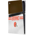 NFL Cleveland Browns White Striped PS5 Pro Console Skin