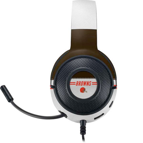 NFL Cleveland Browns White Striped Razer Kraken X Skin