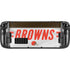 NFL Cleveland Browns White Striped Steam Deck Handheld Gaming Computer Skin