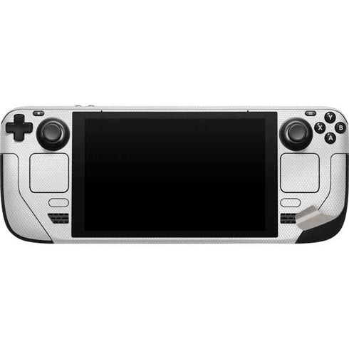 NFL Cleveland Browns White Striped Steam Deck Handheld Gaming Computer Skin