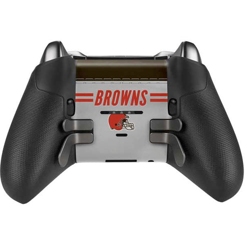 NFL Cleveland Browns White Striped Xbox Elite Wireless Controller Series 2 Skin