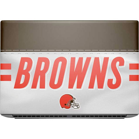NFL Cleveland Browns White Striped HP ZBook Fury 16 G10 Skin
