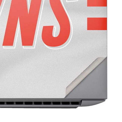 NFL Cleveland Browns White Striped HP ZBook Fury 16 G10 Skin