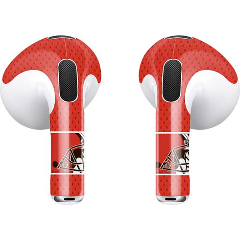 NFL Cleveland Browns Zone Block Apple AirPods (3rd Gen 2021) Skin