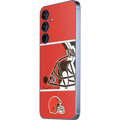 NFL Cleveland Browns Zone Block Galaxy A35 5G Skin