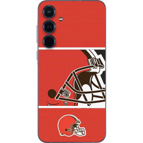 NFL Cleveland Browns Zone Block Galaxy A55 5G Skin