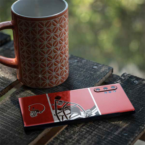 NFL Cleveland Browns Zone Block Galaxy Note 10 Plus Skin