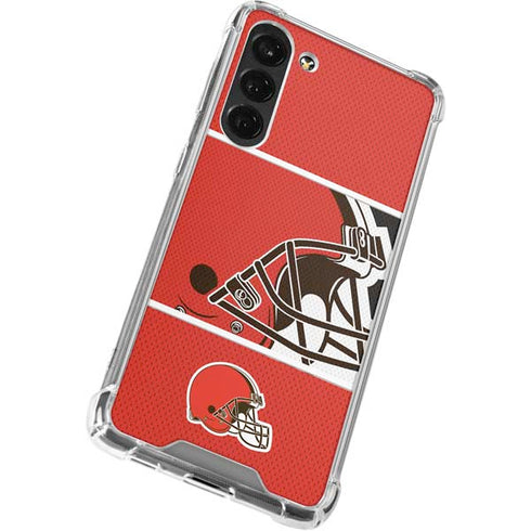 NFL Cleveland Browns Zone Block Galaxy S24 FE Clear Case