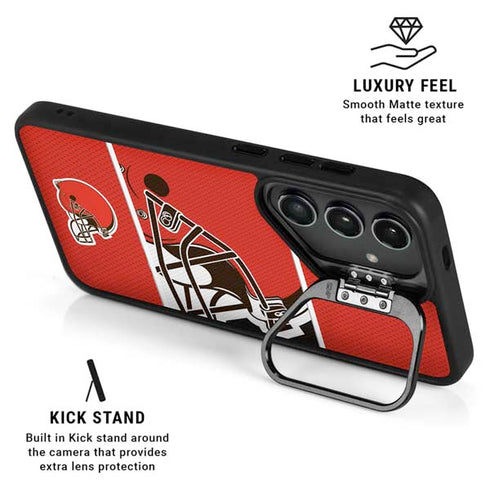 NFL Cleveland Browns Zone Block Galaxy S25 Kickstand Case