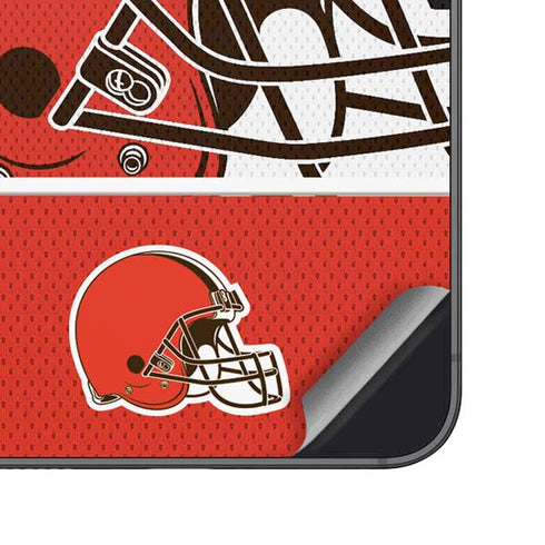 NFL Cleveland Browns Zone Block Galaxy S25 Plus Skin