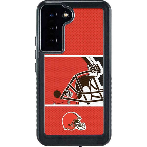 NFL Cleveland Browns Zone Block Galaxy S24 Plus Waterproof Case