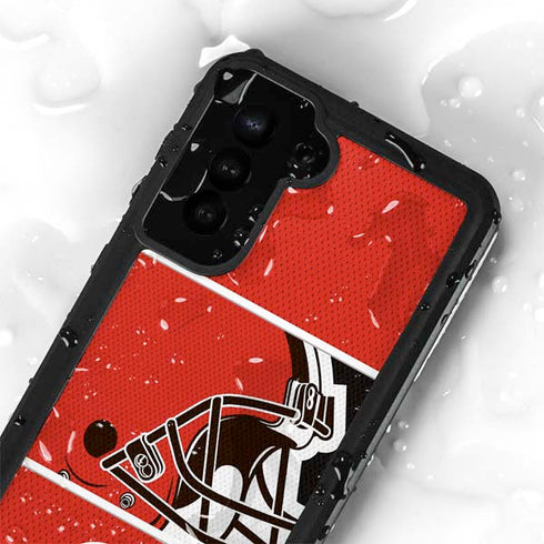 NFL Cleveland Browns Zone Block Galaxy S24 Plus Waterproof Case