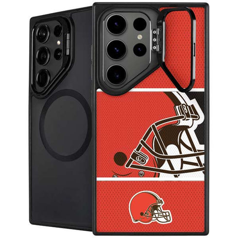 NFL Cleveland Browns Zone Block Galaxy S24 Ultra Kickstand Case