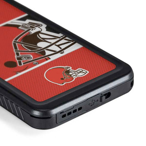 NFL Cleveland Browns Zone Block Galaxy S24 Waterproof Case