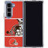 NFL Cleveland Browns Zone Block Galaxy Z Fold5 5G Clear Case