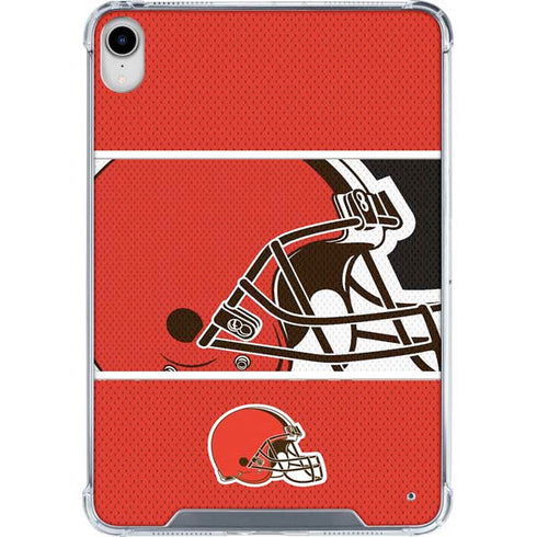 NFL Cleveland Browns Zone Block iPad 11th Gen (2025) Clear Case
