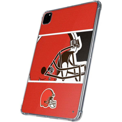 NFL Cleveland Browns Zone Block iPad Pro 11in (2024) Clear Case