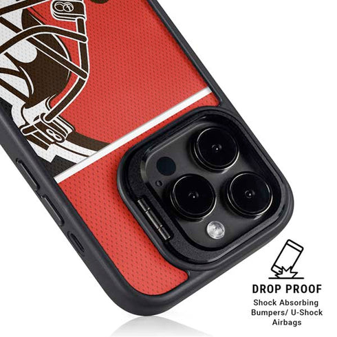 NFL Cleveland Browns Zone Block iPhone 13 Pro Kickstand Case