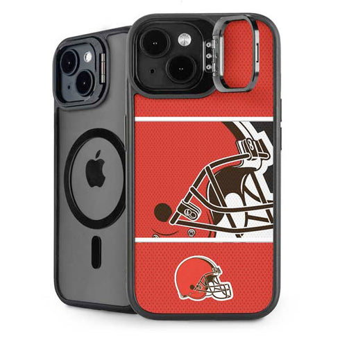 NFL Cleveland Browns Zone Block iPhone 14 Kickstand Case