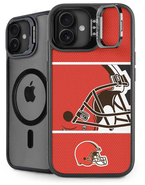 NFL Cleveland Browns Zone Block iPhone 16 Kickstand Case