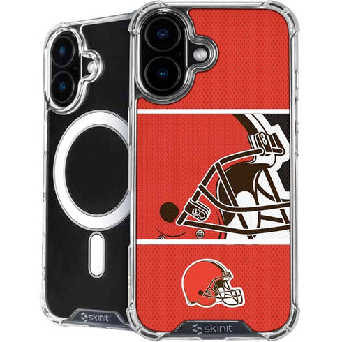 NFL Cleveland Browns Zone Block iPhone 16 MagSafe Case