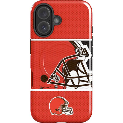 NFL Cleveland Browns Zone Block iPhone 16 Magsafe Impact Case