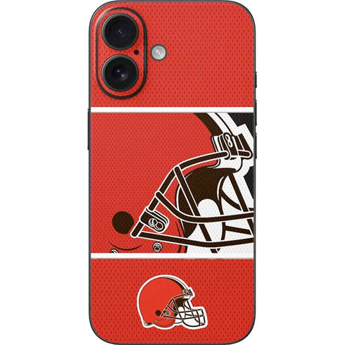 NFL Cleveland Browns Zone Block iPhone 16 Skin