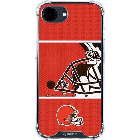 NFL Cleveland Browns Zone Block iPhone 16e Clear Case