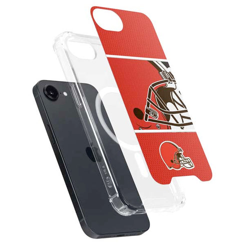 NFL Cleveland Browns Zone Block iPhone 16e MagSafe Case