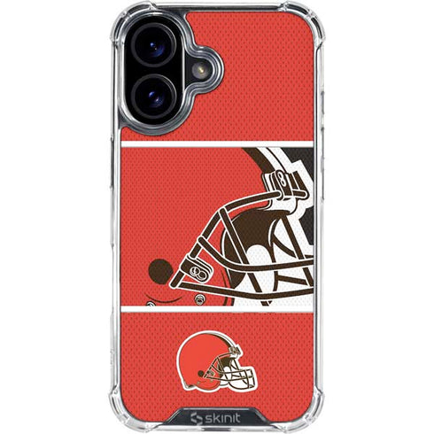 NFL Cleveland Browns Zone Block iPhone 17 Clear Case