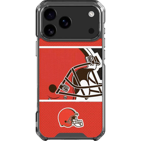 NFL Cleveland Browns Zone Block iPhone 18 Pro Max Clear Case