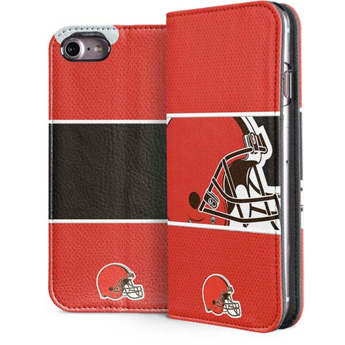 NFL Cleveland Browns Zone Block iPhone 7 Folio Case